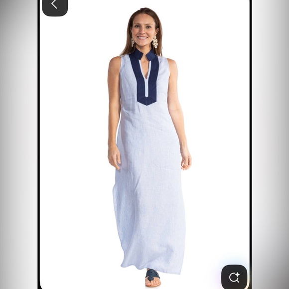 Sail to Sable Dresses & Skirts - Sail to Sable Navy and White Maxi Dress Size M